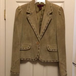 Margaret Godfrey Genuine Leather Blazer Jacket